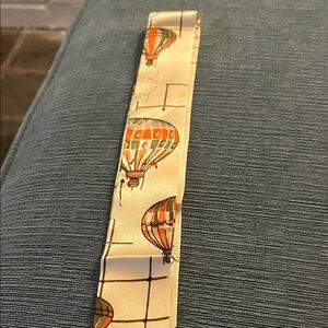 Hot Air Balloon Patterned Silk Tie or Material